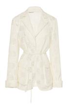 Moda Operandi Oscar De La Renta Broderie Anglaise Blazer Size: 6