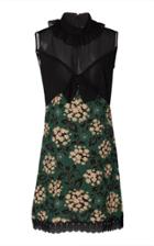 Anna Sui Harvest Bouquet Mixed-media Dress