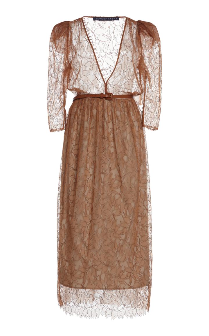 Moda Operandi Zeynep Aray Lace Midi Dress