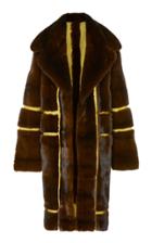 Pologeorgis Victoria Paneled Fur Coat