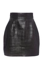 Moda Operandi Dolce & Gabbana Crocodile High-rise Mini Skirt Size: 36