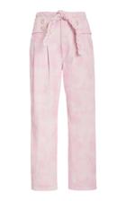 Moda Operandi Loveshackfancy Marika Corduroy Straight-leg Pants