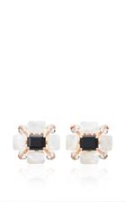 Alasia Medicea Mother Of Pearl And Onyx Earrings
