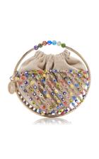 Rosantica Carnevale Beaded Glass Top Handle Bag