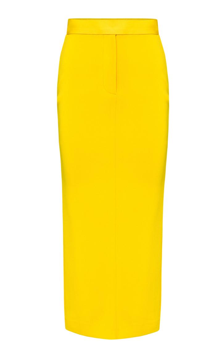 Moda Operandi Alex Perry Audra Satin Crepe Pencil Skirt