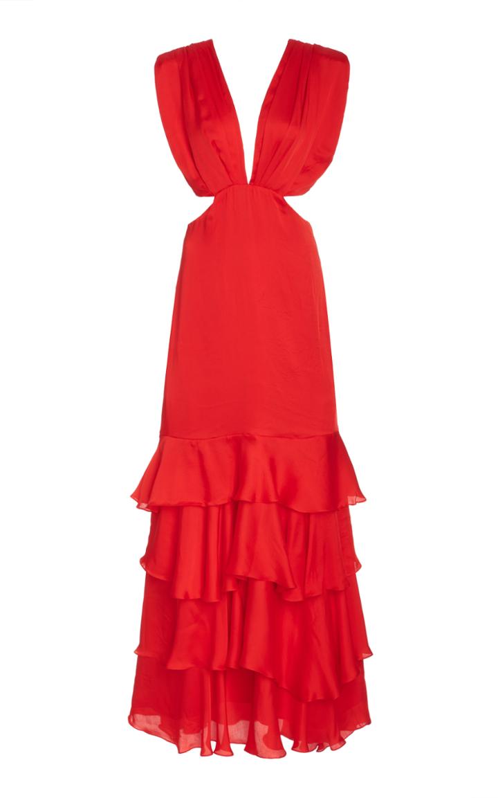 Moda Operandi Johanna Ortiz Lava Maiden Voyage Cutout Silk Dress