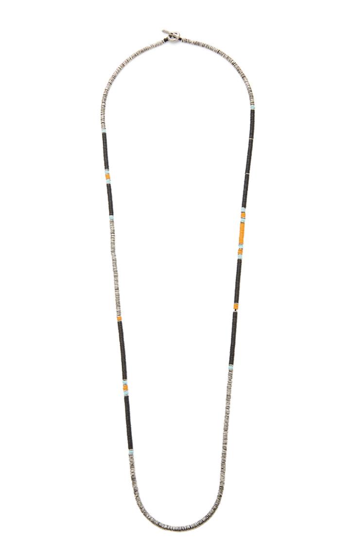 Moda Operandi M. Cohen Mini Disc 4 Wrap Black Bead Bracelet Size: S