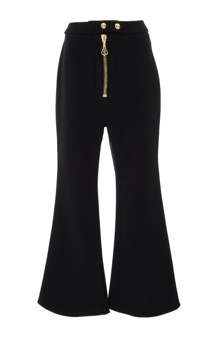 Ellery Montreaux Cropped Biker Flare Pant