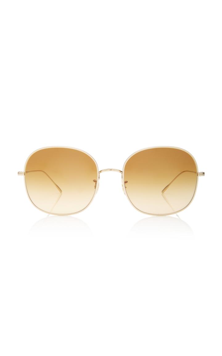 Oliver Peoples Mehrie Round-frame Metal Sunglasses