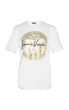Versace Printed Cotton-jersey T-shirt Size: 36