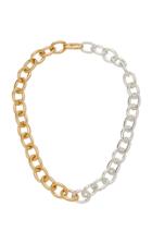 Isabel Lennse Sterling Silver And Gold-plated Chain Necklace