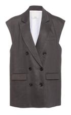 Moda Operandi Tibi Wesson Linen Double Breasted Vest Size: 00