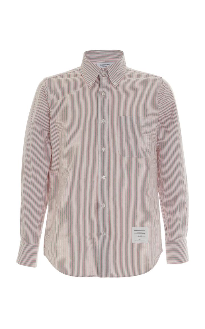 Thom Browne Striped Cotton-poplin Shirt