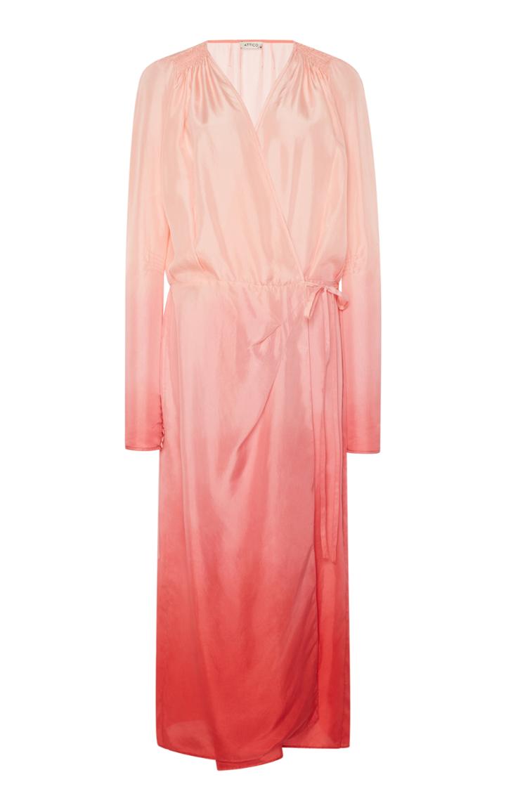 Attico Long Sleeve Ombre Dress