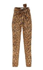 Moda Operandi Raisa Vanessa Leopard-print Velvet Pants