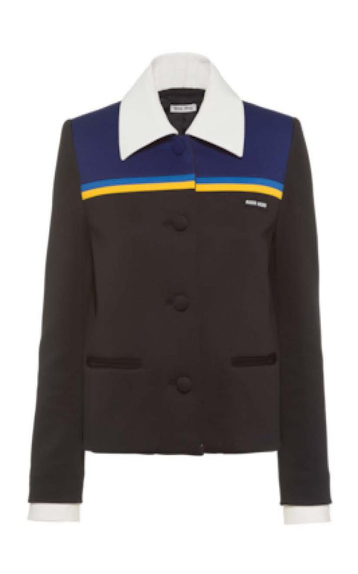 Moda Operandi Miu Miu Single-breasted Fleece Jacket