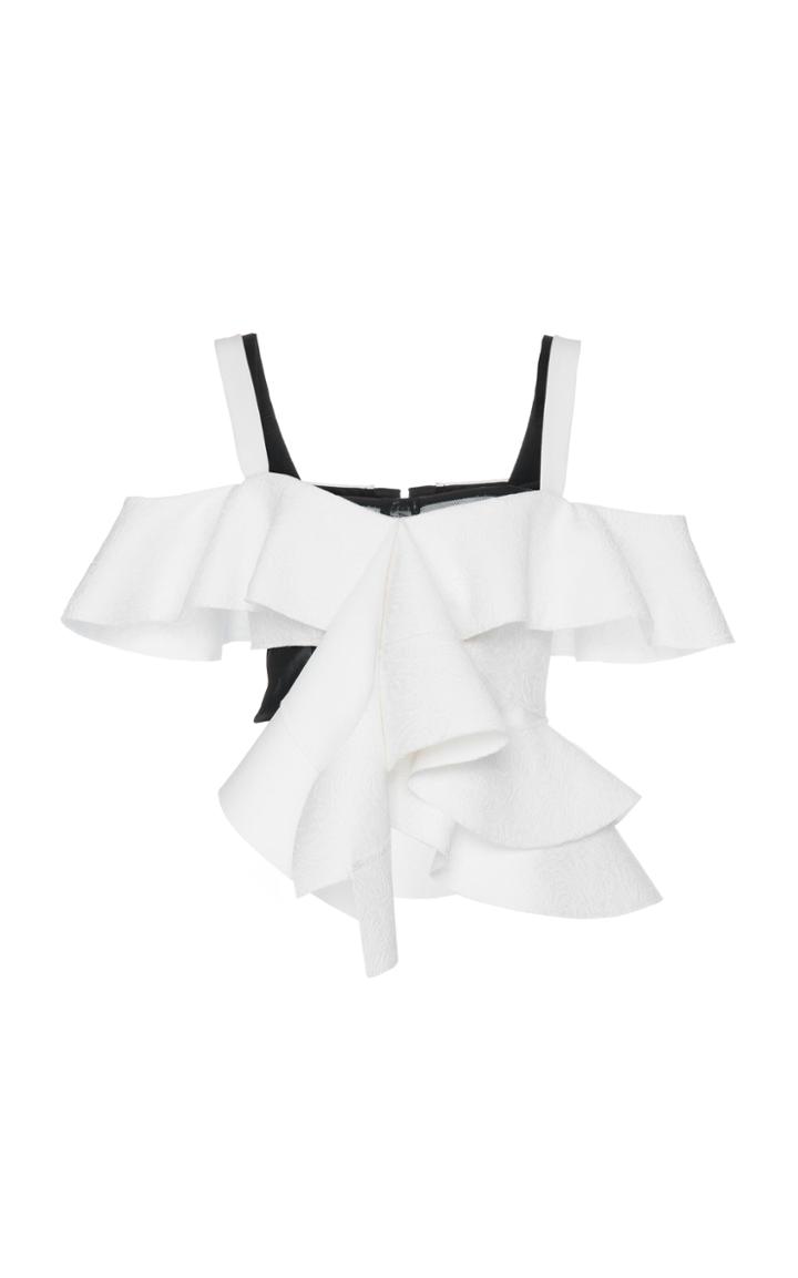 Proenza Schouler Off Shoulder Ruffle Top