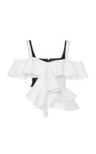 Proenza Schouler Off Shoulder Ruffle Top