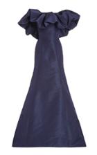 Moda Operandi Oscar De La Renta Off-the-shoulder Silk Gown