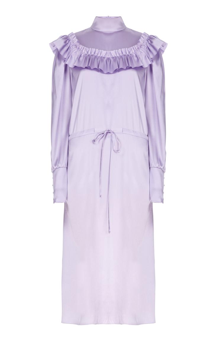 Flow The Label Ruffled Bib Drawstring Dress