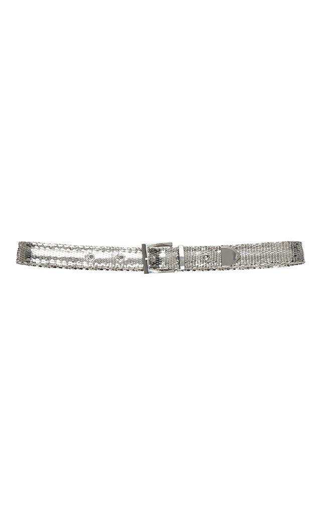 Rochas Metallic Skinny Belt