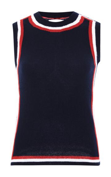 Thom Browne Slim-fit Cashmere Tank Navy