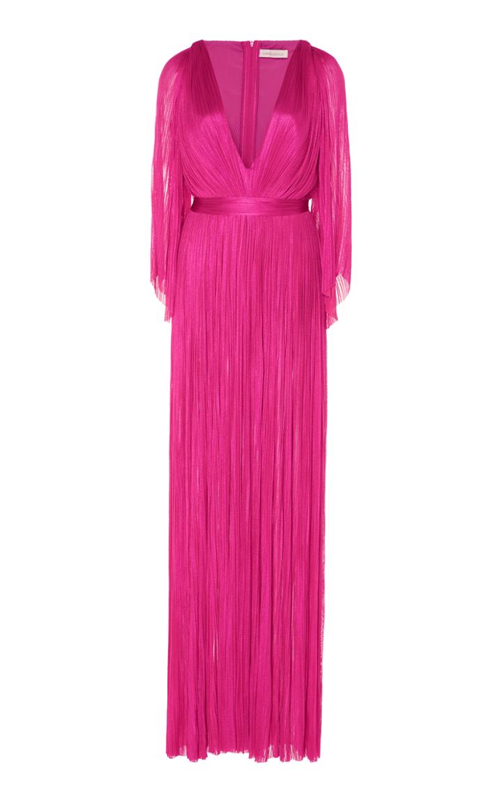 Maria Lucia Hohan Lur Silk Long Sleeve Dress