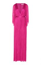 Maria Lucia Hohan Lur Silk Long Sleeve Dress