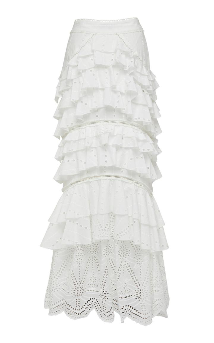 Moda Operandi We Are Kindred Lola Ruffled Maxi Skirt Size: 4