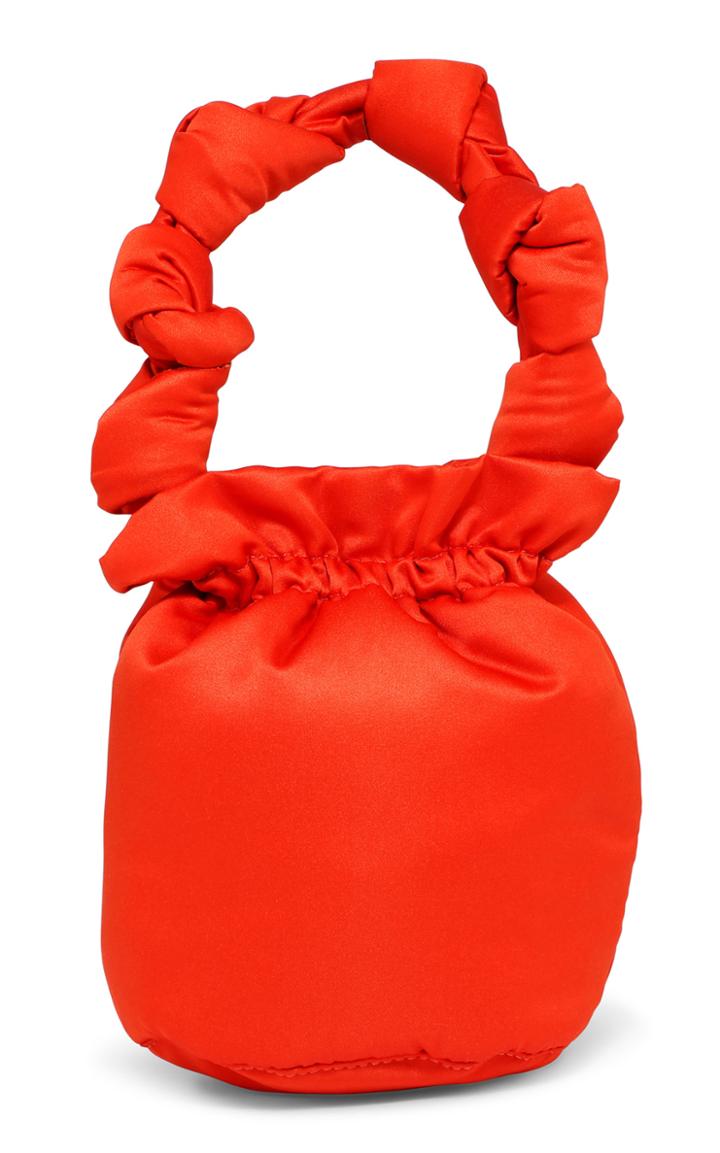 Moda Operandi Ganni Satin Knots Top Handle Bag