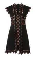 Giambattista Valli Mosaic Embraided Mini Dress