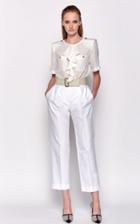 Max Mara Caravan Ruffled Silk Blouse