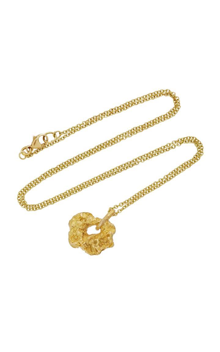 Orit Elhanati Small 24k Gold Rock Necklace