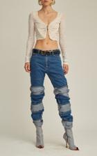 Moda Operandi Y/project Multi-cuff Rigid High-rise Straight-leg Jeans