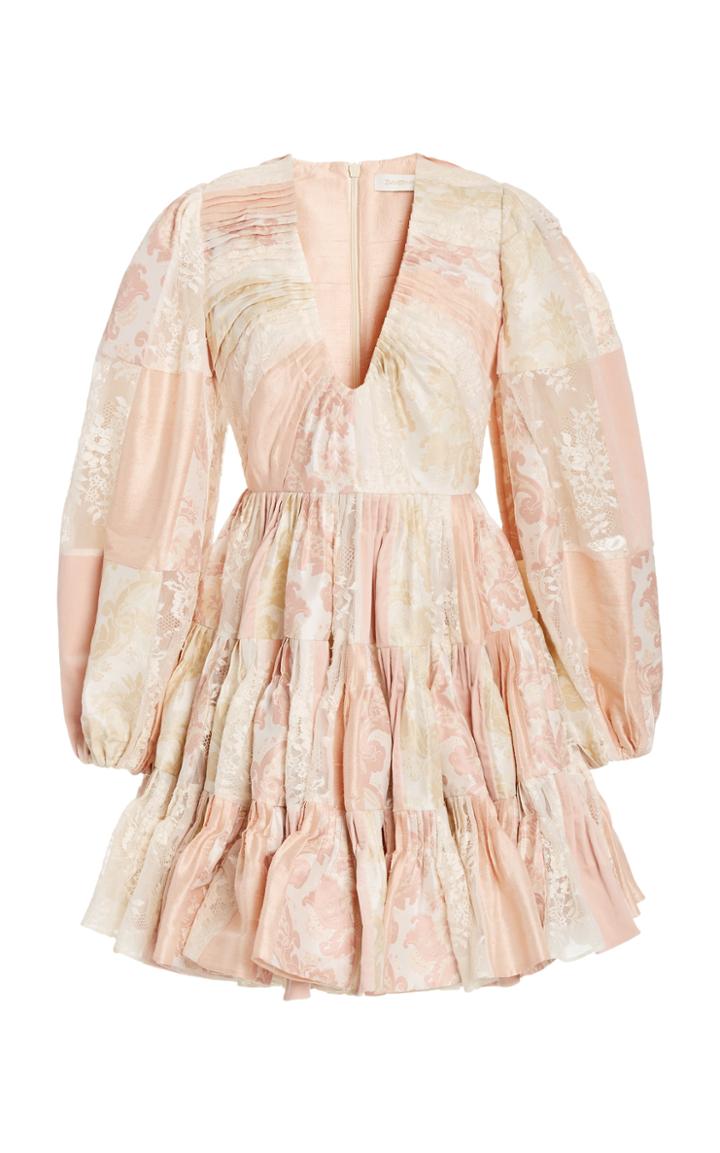 Moda Operandi Zimmermann Lucky Lace Patched Mini Dress