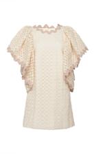 Leal Daccarett Amores Rickrack-trimmed Cotton-poplin Dress