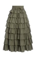 Ulla Johnson Margot Ruffled Tiered Maxi Skirt