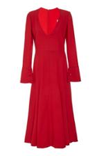 Andres Otalora Linda Wool Midi Dress