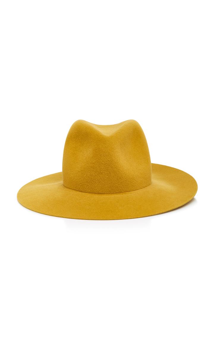 Janessa Leone Emilie Rabbit Felt Fedora