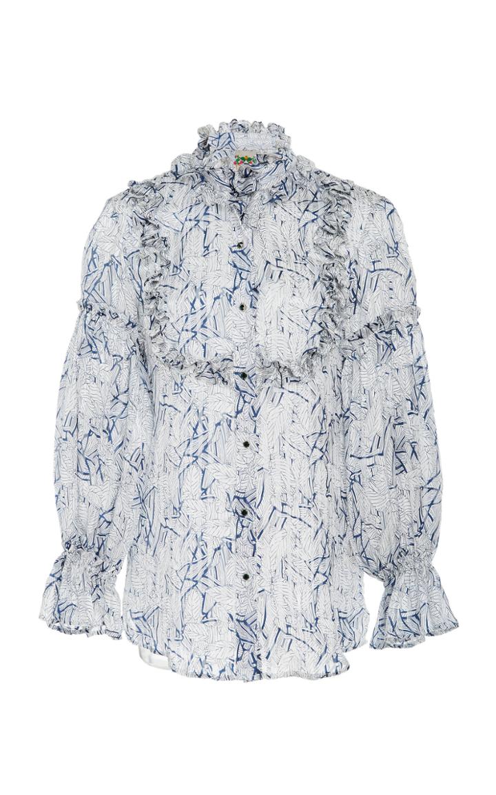 Roopa Ch Hua Printed Silk Shirt