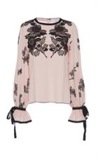 Andrew Gn Floral Embroidered Top
