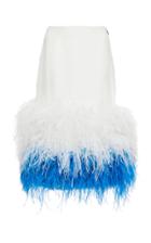 Prabal Gurung Kyla Feather Pencil Skirt