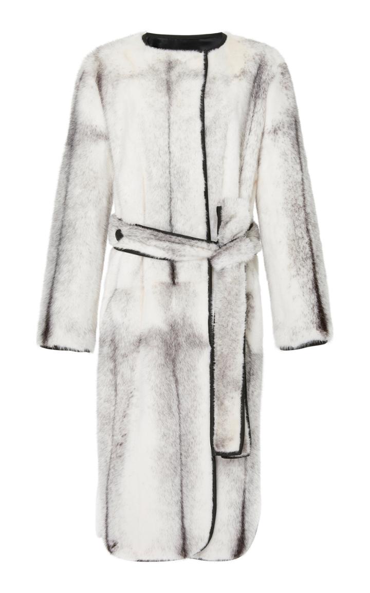 Pologeorgis The Arlo Collarless Mink Reversible Coat
