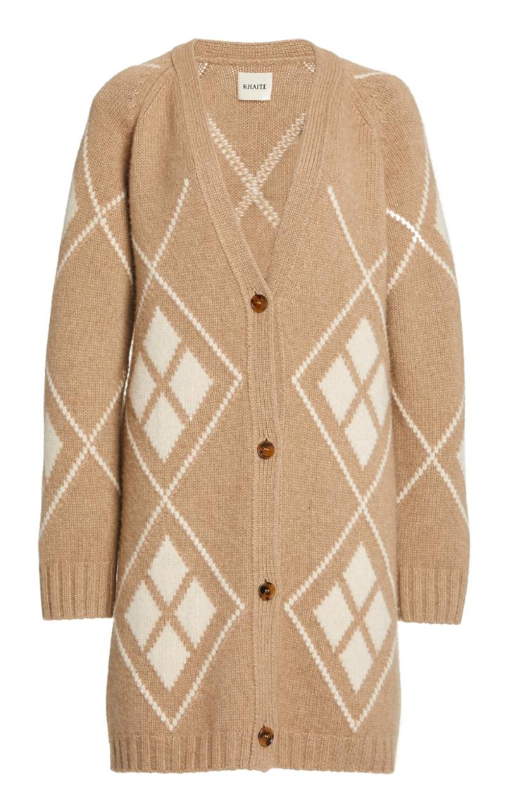 Moda Operandi Khaite Klara Jacquard Cashmere Cardigan