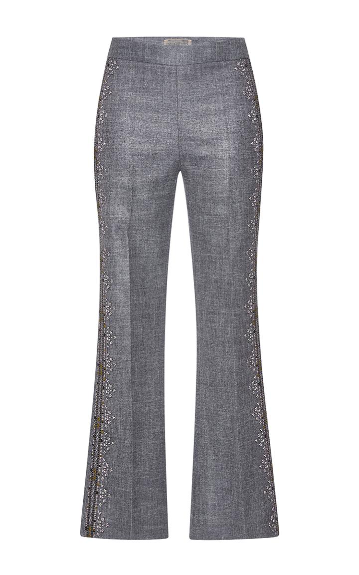 Giambattista Valli Knitted Detailing Flared Pants