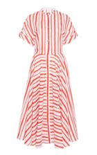 Martin Grant Striped Cotton Midi Dress