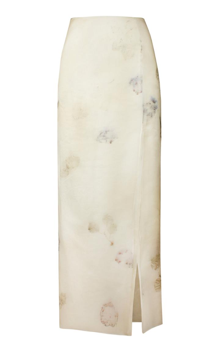 Moda Operandi Alejandra Alonso Rojas Sheer Silk Pencil Skirt
