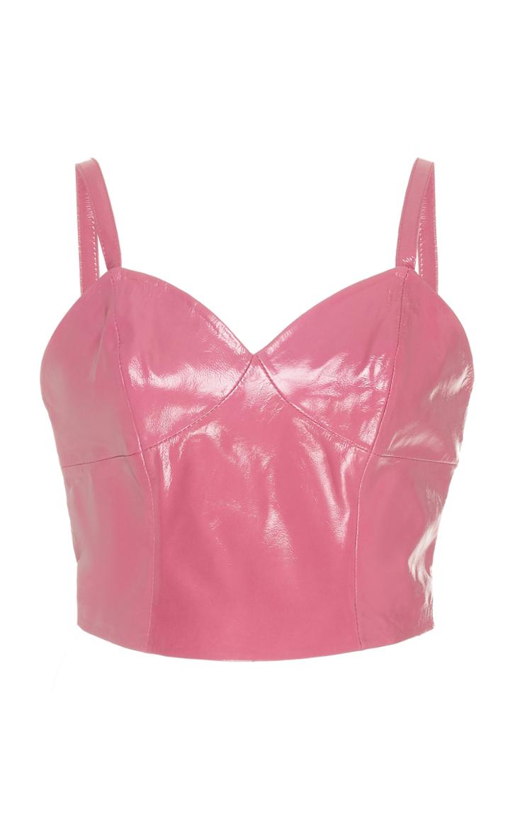 Fleur Du Mal Patent Seamed Leather Cami