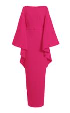 Safiyaa Exclusive Draped Crepe Maxi Dress