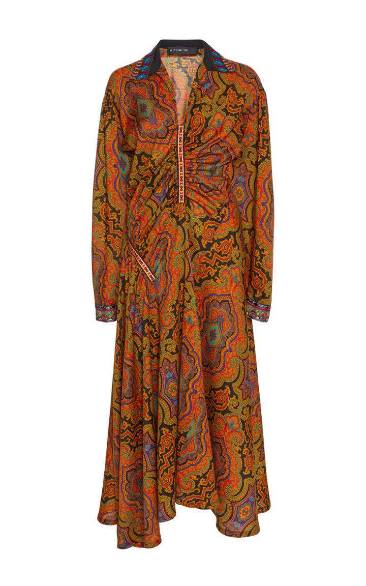 Etro Rushed Midi Dress